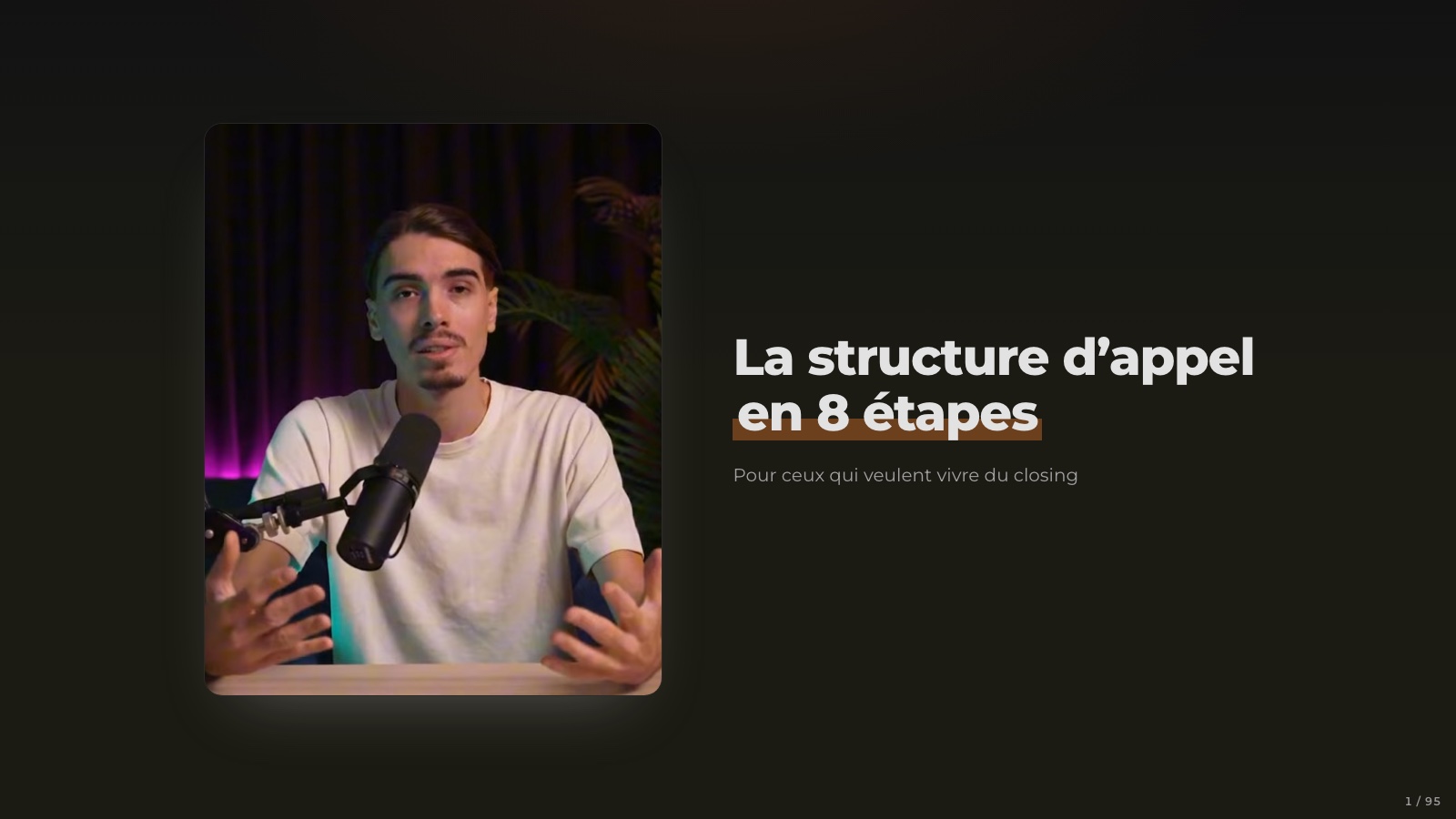Aperçu de la présentation du webinaire